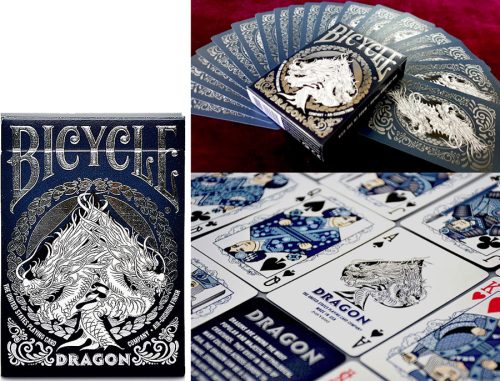 Cartes Bicycle Dragon Black