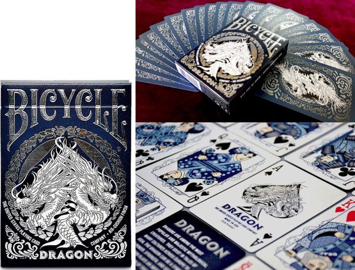 Cartes Bicycle Dragon Black
