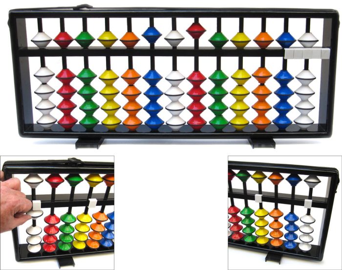 Soroban GÉANT 13 tiges multicolores