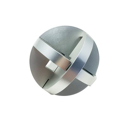 Casse-tête Trois Cercles - Métal Alu Brossé - Cross Puzzle***