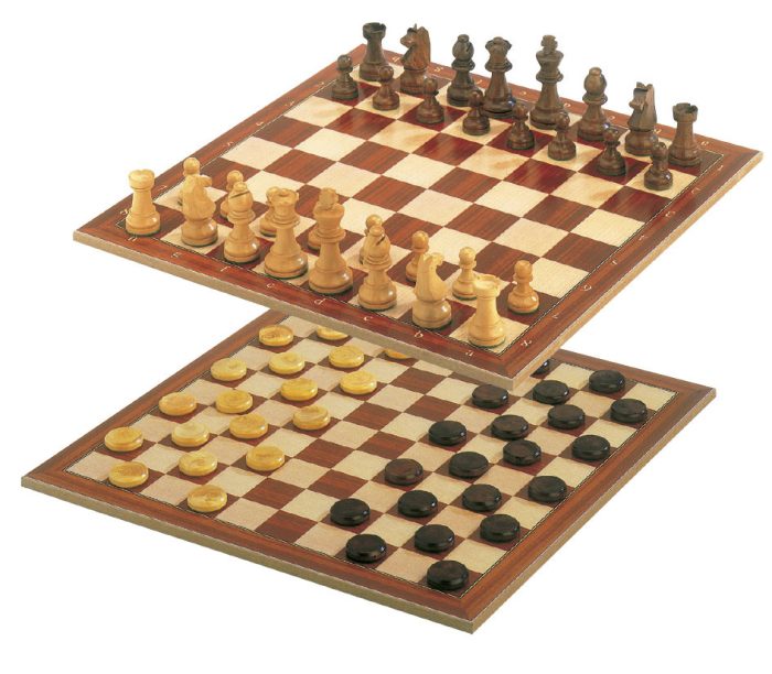 Dames Echecs réversible 32cm