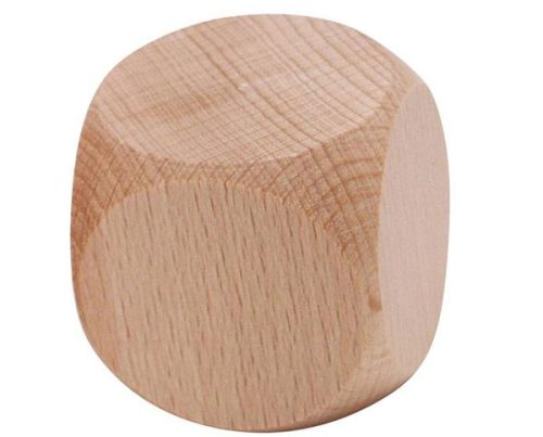 Dé en bois vierge 30mm