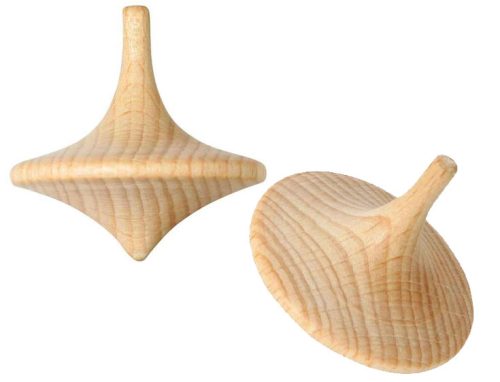 Toupie UFO bois naturel (2 achetées, 1 offerte)