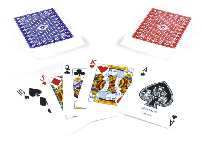 54 Cartes Poker 100% plastique sous cello