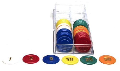 60 Jetons de roulette plastique 25mm