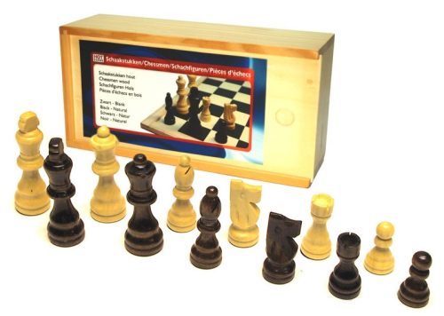 Pièces d'échec 77mm en bois, Staunton 3