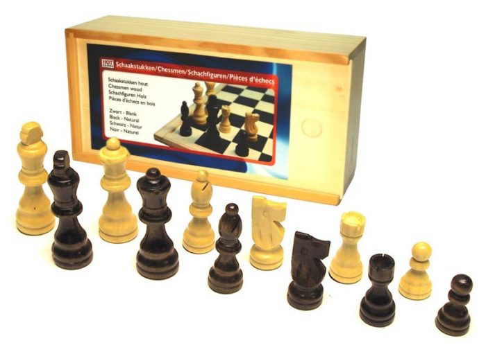 Pièces d'échec 77mm en bois, Staunton 3