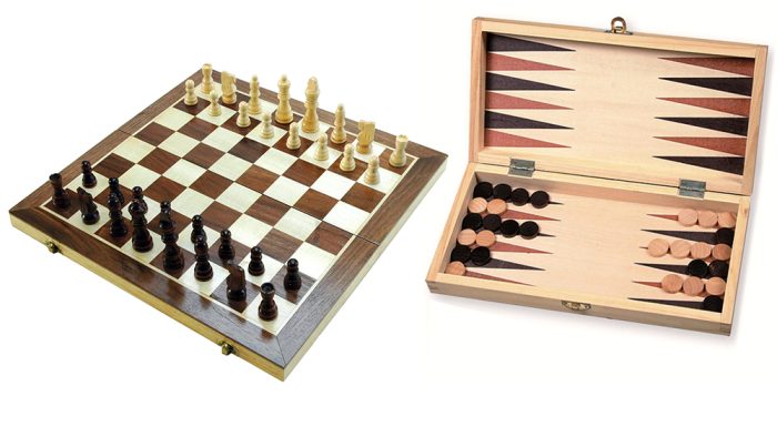 Échecs - Backgammon 28cm