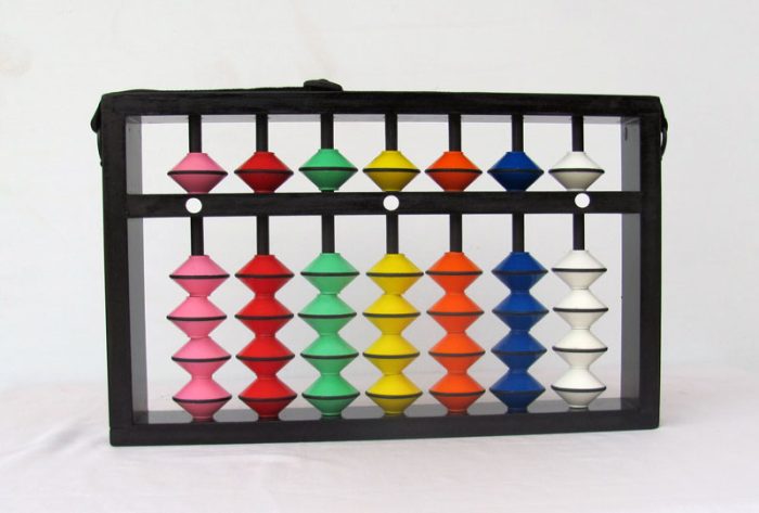 Soroban GÉANT 7 tiges multicolores