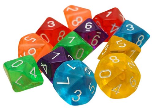 Dé 10 faces (D10)(6+1)