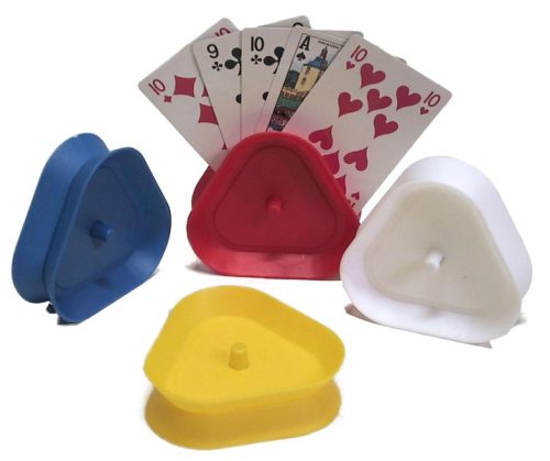 Porte-cartes plastique triangulaire