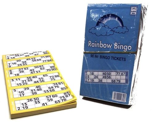 Carnet de 600 tickets de bingo (loto) 90 numéros