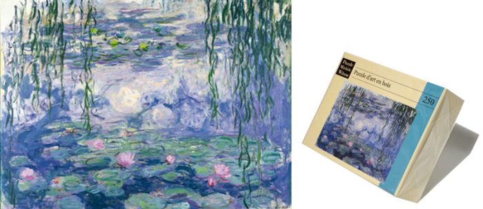 Nympheas et saules - Monet - puzzle Michèle Wilson 250 pièces