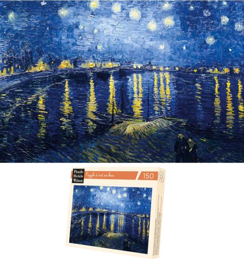 Nuit étoilée sur le Rhône - Van Gogh - puzzle Michèle Wilson 150 pièces