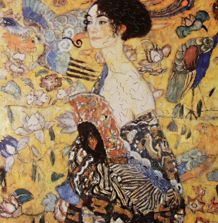 La dame à l'éventail - Klimt - puzzle Michèle Wilson 350 pièces