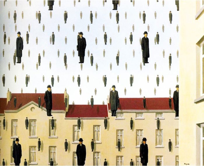 Golconde - Magritte - puzzle Michèle Wilson 80 pièces