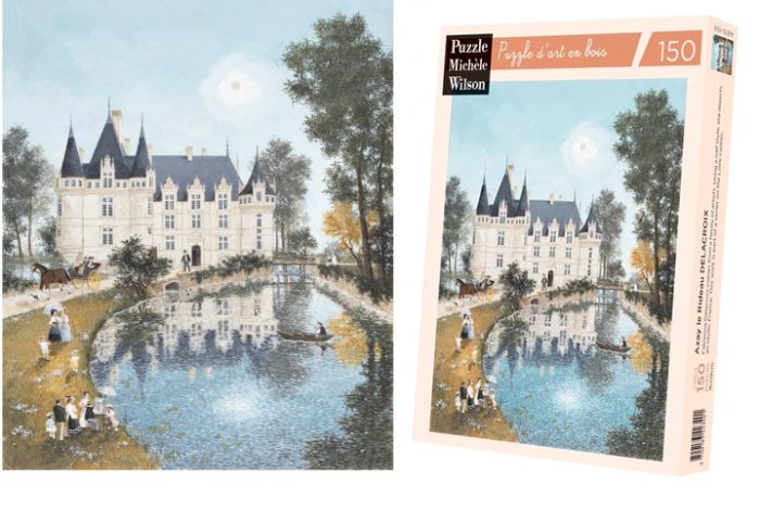 Azay Le Rideau - Fabienne Delacroix - puzzle Michèle Wilson 150 pièces