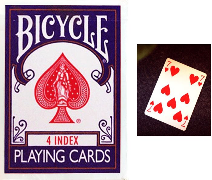 Cartes Bicycle 4 Index Bleu