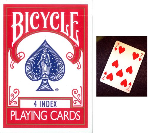 Cartes Bicycle 4 Index Rouge