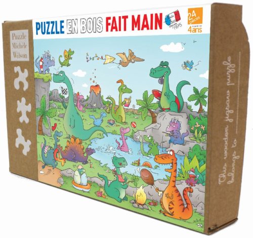 Les dinosaures - puzzle Michèle Wilson 24 pièces