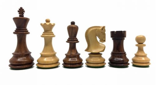 Pièces échecs 76mm DELUXE buis/Sheesham (boîte bois)