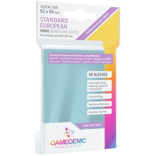50 Protège cartes Standard EU 62x94mm (Gamegenic)