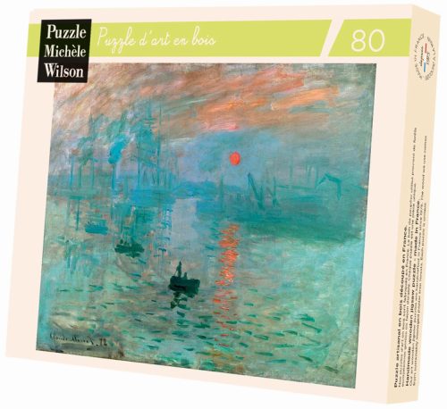 Impression Soleil Levant - Claude Monet -  puzzle Michèle Wilson 80 pièces