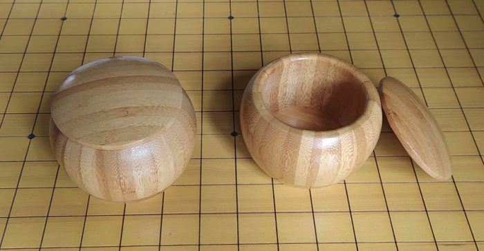 Petits bols bambou pour goban 9x9