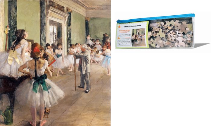 La classe de danse - Degas - puzzle Michèle Wilson 50 pièces - BOÎTE KRAFT
