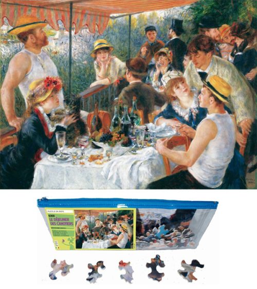 Le déjeuner des canotiers - Renoir - puzzle Michèle Wilson 50 pièces BOÎTE KRAFT