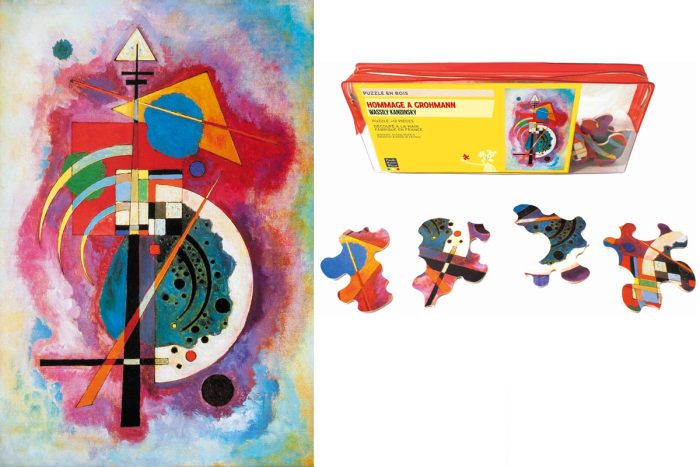 Hommage A Grohmann - Kandinsky - puzzle Michèle Wilson 12 pièces (trousse)