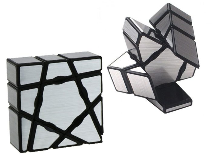 Floppy Ghost Cube silver