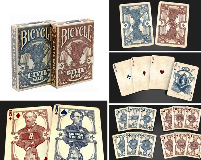 Cartes Bicycle Civil War red (occasion -50%)