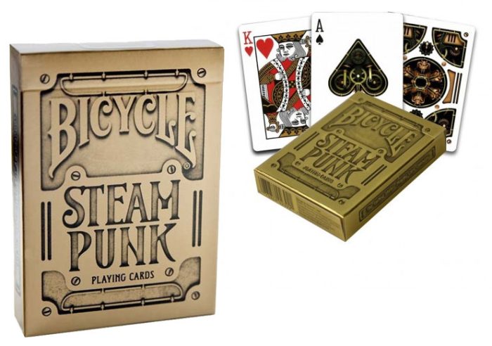 Cartes Bicycle Steampunk Gold