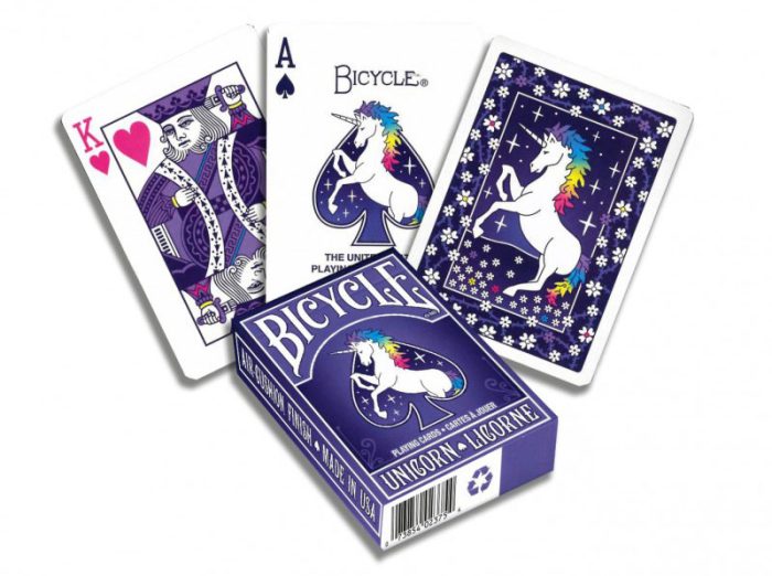 Cartes Bicycle Unicorn Licorne