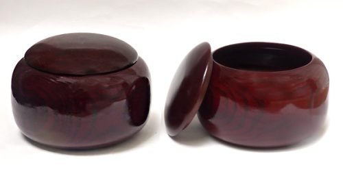 Bols de go bruns-rouges