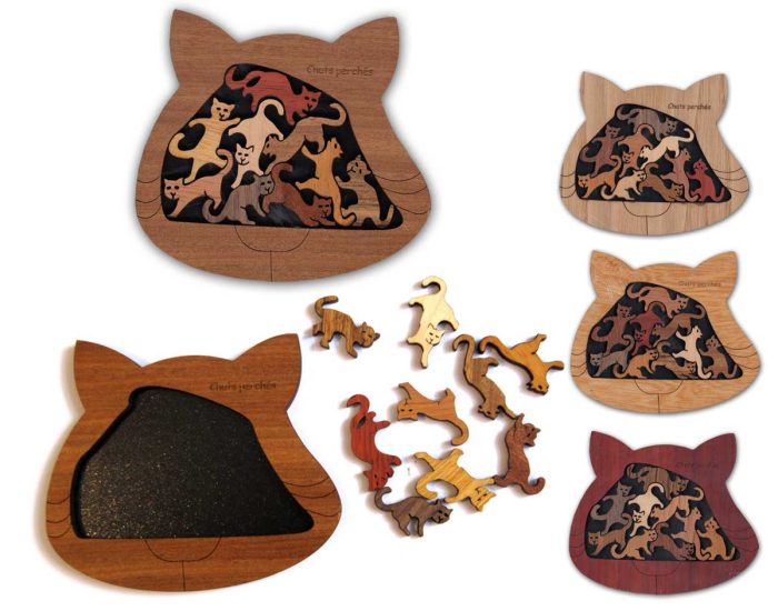 Chats Perchés (puzzle bois)