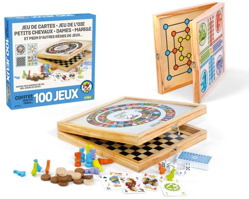 Coffret avec les règles de 100 jeux