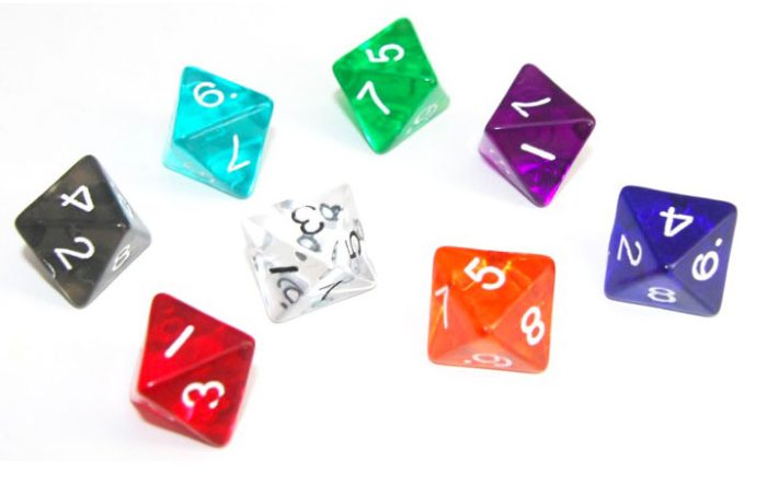 Dé 8 faces (D8)(6+1)