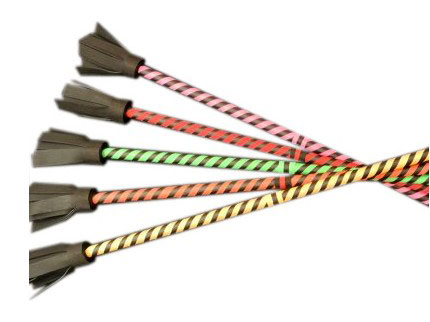 Bâton Fleur spiral 69cm (bâton du diable) <b>sans baguettes </b>