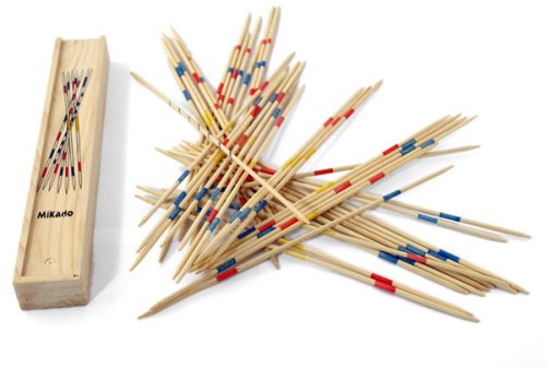 Mikado 25cm boite en bois