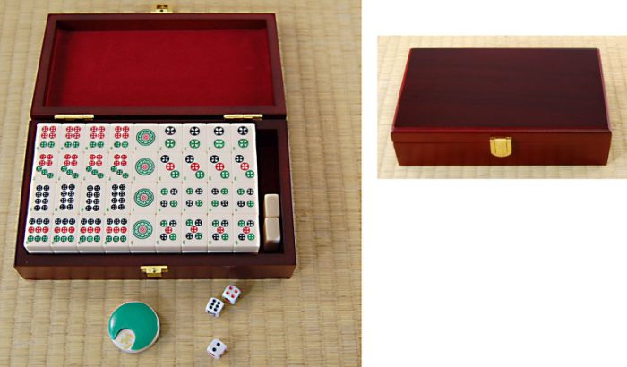 Petit Mahjong Boîte Bois