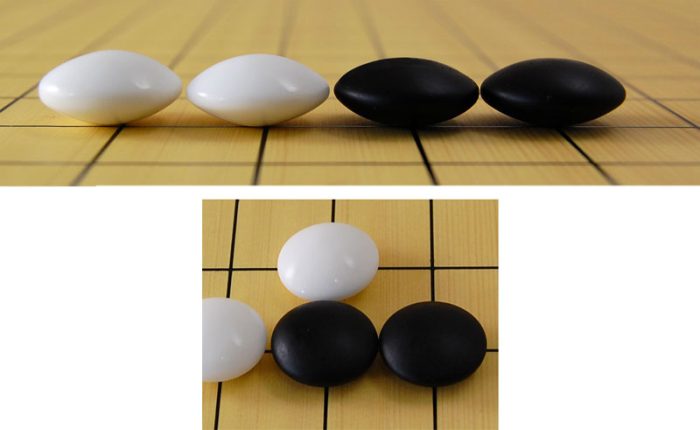 Pierres de Go en verre 10x22mm