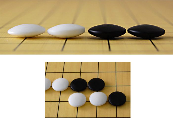 Pierres de Go en verre 7x20mm (2x180)