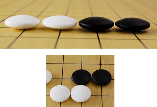Pierres de Go en verre 8x22mm
