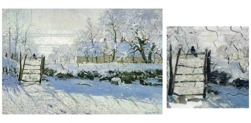 La Pie - Monet - puzzle Michèle Wilson 80 pièces