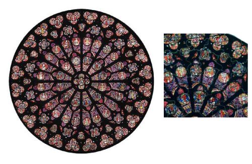 Rosace Notre Dame - XIII siècle - puzzle Michèle Wilson 80 pièces