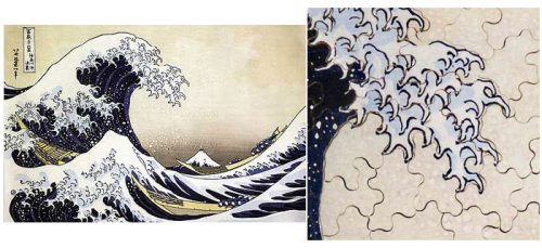 La Vague - Hokusai - puzzle Michèle Wilson 250 pièces