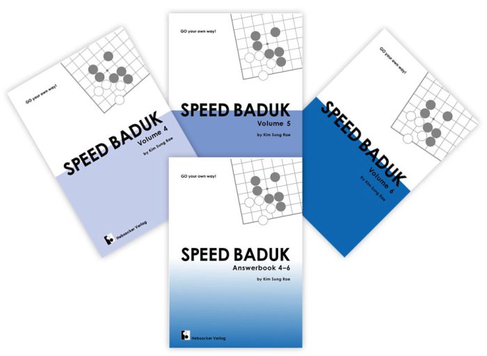 Speed Baduk vol 4,5,6 + answerbook	(Kim Sung-Rae)