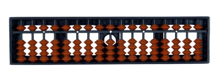 Soroban (boulier japonais) 17 tiges (5+1)